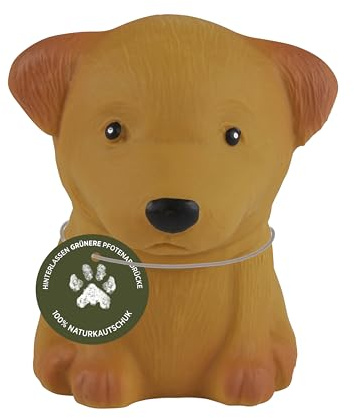 Hevea Poodle Breed Collection Dog Chew Toy - Natural Rubber Teething Toy for Puppies, Small, Medium and Large Dogs - Sore Gum Relief & Keeps Dogs Busy