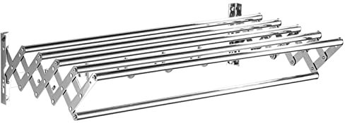 LTLWSH Stendibiancheria da Parete, Stendino A Fisarmonica, Estraibile, Stendipanni in Acciaio Inossidabile, Stendino Estensibile per La Lavanderia, Stendibiancheria da Muro Poco Ingombrante,60cm