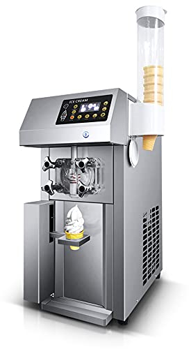 Macchina per gelato soft commerciale da 1250 W, macchina per gelatiere 12L/H, macchina per gelato alla frutta con funzione di pre-raffreddamento, CE/FCC