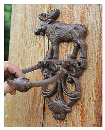 Dörrknacker trädörr，Sparrow Angel Dörrknackare 2 Gjutjärn Dörrknackare Älg Älg Dekorativ Dörrklappare Traditionell vintagestil Djur Dörrhandtag Dörrspärr Brun