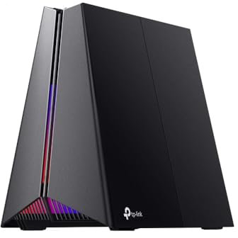 TP-Link Archer GE550 Wi-Fi 7 Gaming Router Tri-Band BE9300, 2 × 5 Gbps-Port + 3 × 2,5 Gbps-Port, MLO, VPN, Dedizierter Gaming-Anschluss, Dediziertes Spiele-Panel, Exklusive Beschleunigung für Spiele