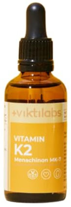 Vitamin K2 Tropfen - Unterstützt Knochen & Gefäße - Hochwertiges K2 aus natürlicher Fermentation - In MCT-Kokosöl gelöst für beste Aufnahme - Leichte Dosierung mit Pipette (1er Pack)