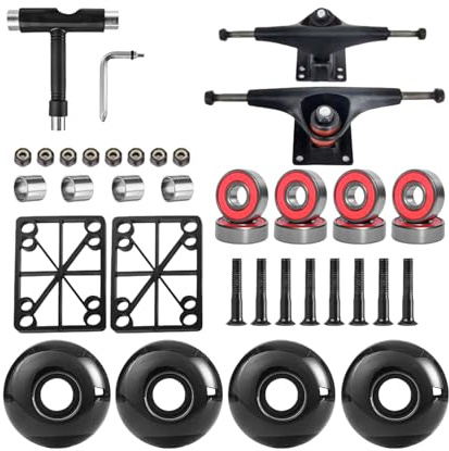 Haodream Truck da skateboard Gullwing da 5 alte prestazioni Lega alluminio resistente alla corrosione per manovre e acrobazie fluide Truck da skateboard in lega alluminio