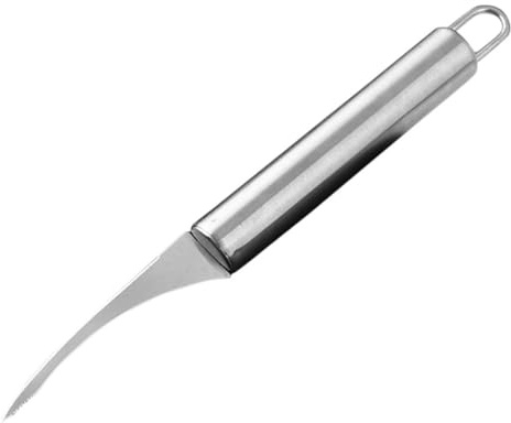 PAMINGONO Strumento Efficiente per Pulire Gamberetti in Inossidabile Nero, Piccolo e Portatile Sbucciatore Manuale per Casa per Cucina