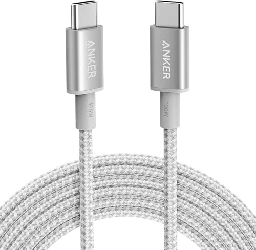 Anker 333 USB C to USB C Charger Cable (6ft/1.8m 100W, 2-Pack), Fast Charge for MacBook Pro, iPhone 17/16/15, iPad Pro, Samsung Galaxy,and More