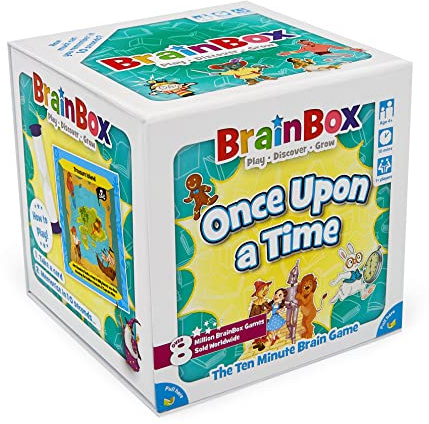 BrainBox Once Upon a Time (2022) | Card Game | Ages 4+ | 1+ Players | 10+ Minutes Playing Time