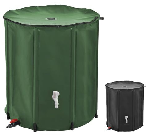 Linxor - Réservoir souple, récupérateur d'eau de pluie pliable - 200 L - 2 Coloris
