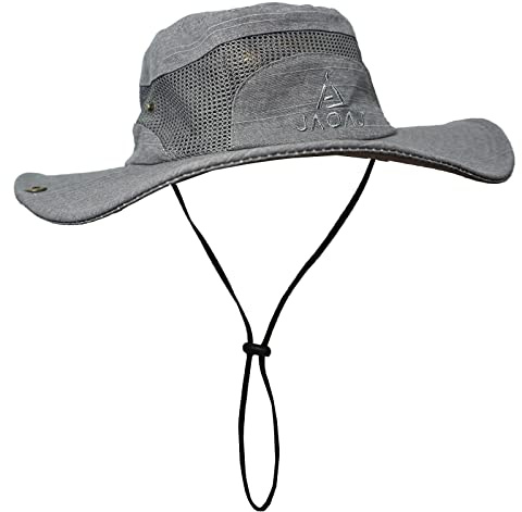 Chapeau Soleil Bob Coton Homme Safari Été UPF 50+ Randonnée Trekking Pêche