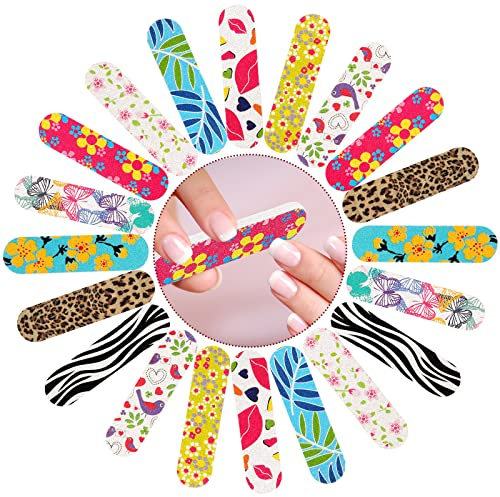 JSRQT 100 Piezas Limas para Uñas Acrilicas Lima Uñas Gel 180/240 Gel Acrílico Limas Uñas para Uso Doméstico y Salón Limas de Uñas Profesionales Lima Uñas Semipermanente Herramientas de Manicura