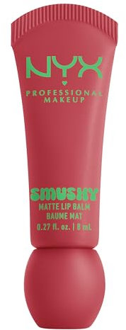 NYX Professional Makeup - Baume à Lèvres Teinté Mat Effet Floutant - Formule Enrichie en Poudre de Riz Mochi et Céramides Nourrissants - Teintes Parfumées - Smushy Lip Balm - Teinte : Snuggle Szn