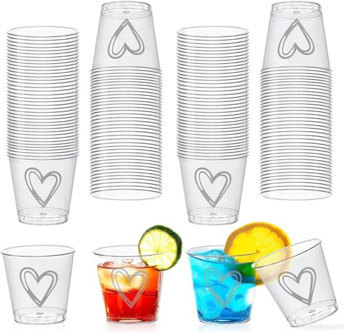 Gute Lot de 50 verres à liqueur, 3 cl/30 ml, réutilisables, pour anniversaires, dégustations, fêtes, mariages