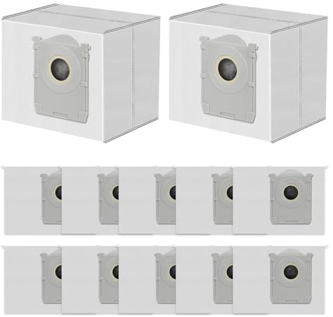 12 Sacchetti Polvere per Ecovacs Deebot T90 Omni, T90 Pro Omni, X11 Pro Omni, X12 PRO OMNI Robot Aspirapolvere, Sacchetti di Ricambio Antibatterici