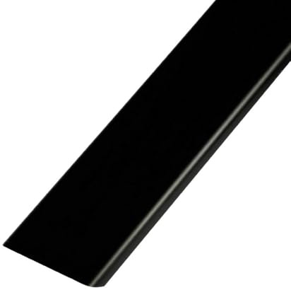 Glasstenslutningsprofil för 8 cm glasstenar aluminium svart satinerad, 2,5 m – 1 styck