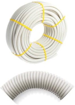 Tubo Corrugado Libre Halogenos Ø25 mm – Rollo de 75 Metros – Protección Para Cableado – Instalación Segura – Apto Para Interior y Exterior – Color Estándar