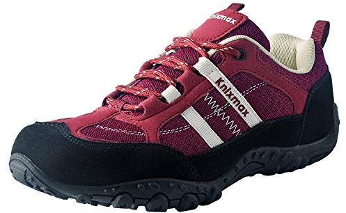 Knixmax Chaussures de Randonnée Chaussure de Marche Respirant Antidérapant Bottes de Trekking Baskets de Montantes pour Femmes EU36-42