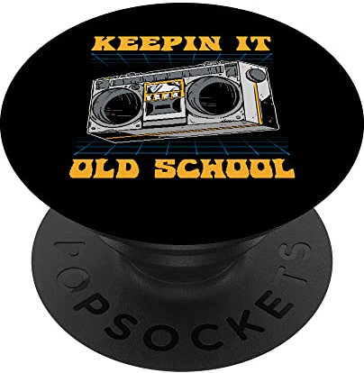 Radioregistratore Ghetto Blaster - Boombox Anni 80 90 PopSockets PopGrip Intercambiabile