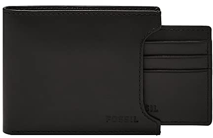 Fossil Geldbörse für Herren – Derrick RFID Leder Sliding 2 in 1, ML3685001 – 10,9 cm L x 1,27 cm B x 8,9 cm H