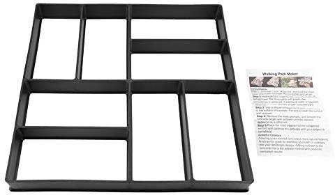 Dioche Pavimento Molde de Pavimento Pavimento Molde de Hormigón PP Resina Negro Pavimento Pavimento Molde de Hormigón Paso a Paso Molde de Piedra Jardín Césped Camino Pavimentadora Paseo