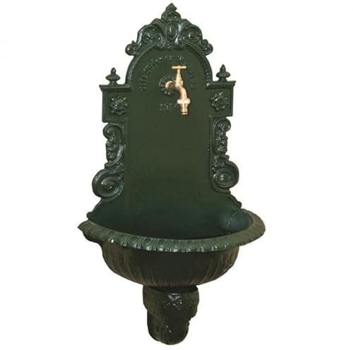 MetallWeb® Gartenbrunnen, Wandbrunnen Vienna, in unterschiedlichen Farben (Grün)