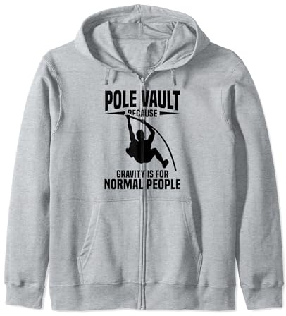Pole Vaulting Training Track & Field Shoes Pole Vault Zip Hoodie
