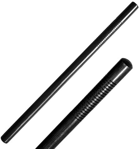 TEKKA BUDO Escrima SV Stock 65 cm Hartholz - schwarz, mit Griff - Kali Arnis Kampfsport Stick