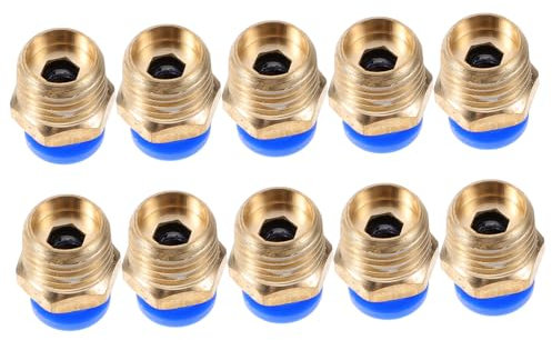 Alipis 10pezzi Raccordi Per Tubi Aria in Raccordi Crimpare Rapidi Per Idropulitrice Connettori Per Tubi Accessori Per Compressori d Aria Adattatori Per Tubo Maschio-maschio