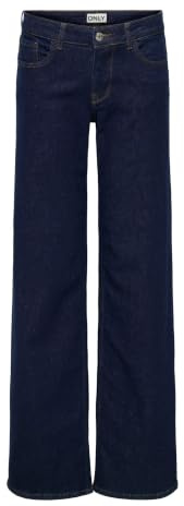 ONLY Onljudy-O LW Wide DNM Rinse Tai966 Noos, Blu Jeans Scuro, L