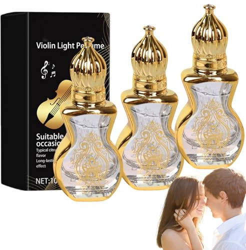 Violine Parfüm Frisches Paar Datum Charme Emotion natürlich,langanhaltendem Duft - Reisegröße Mini-Parfüm für Mädchen, Damen10ML (3PC)