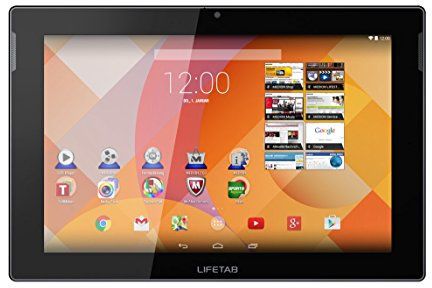 MEDION LIFETAB S10346 MD 99282 25,7 cm 10,1 Zoll Full HD Tablet, Intel Atom Z3735F, 2 GB RAM, 32 GB Speicher, GPS, Android 4.4 KitKat, silber