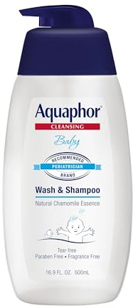 Aquaphor Baby Wash & Shampoo Fragrance Free - 16.9 oz, Pack of 4