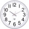 NESIFEE Funkwanduhr Funkuhr Wanduhr Ohne TickgeräUsche 30 cm, Wanduhr Funk Quarz Batterie Betriebene Moderne, Dekoration für Jede Wand, Silber