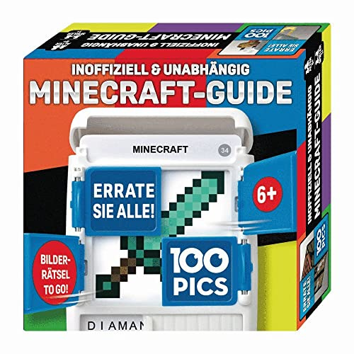 100 PICS 20208062 frågesportspel, inofficiell och oberoende MC-guide, pedagogiskt spel för hela familjen, brainteasen, resespel för vuxna och barn från 6 år