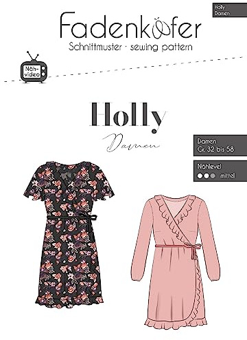 Papierschnittmuster Wickelkleid Holly Damen