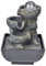 Fontana da Interno a Cascata, Fontana a Cascata, Fontana da Interno con Illuminazione, Fontana da Tavolo, Elegante Fontana in Resina Sintetica per la Decorazione della (Spina UE