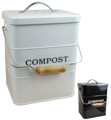 Linxor - Composteur, bac, Poubelle à Compost de Cuisine Rectangle - 3 L - Plusieurs Coloris