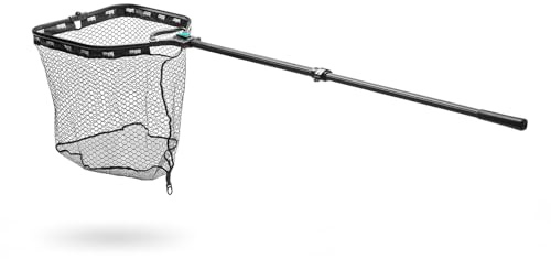 Fishing-King Tackle Angel-Kescher Allround mit Teleskopstange | max. 202cm | Gummierter Unterfangkescher | Für Forelle, Hecht, Karpfen & Co.