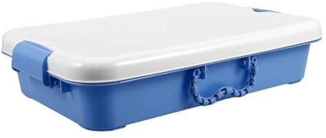 ibasenice Tragbare Sandkasten-aufbewahrungsbox Mit Deckel Handliche Kunststoff-sandwanne Für Junge Mädchen Multifunktionale Spielzeug-aufbewahrung Leicht Transportierbar Mit Praktischem