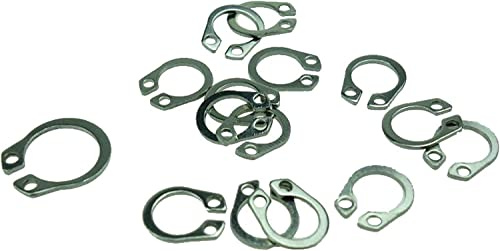 Circlips C Clips Metal washers,Washer M3 -M26 Stainless Steel Shaft C-Type Elastic External Circlip Snap Retaining Ring Clamp Spring Lock Washer, 50 Pcs(M25)