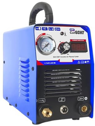 KONGMM Taglierina al Plasma, Tagliatrice al Plasma IGBT CUT65 Aria HF Taglio 18mm Macchina da Taglio al Plasma Inverter in Metallo 60A per Fogli verniciati e ruggine di Volo