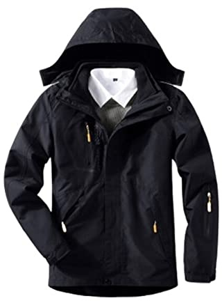 ETZRYSYB Giacca da Uomo per Autodifesa Sicurezza Anti-taglio Anti-coltello Giacca da Uomo per Uso Civile Difesa Furtiva Personale della Polizia Tattiche Imbottito con Cappuccio pizex, nero, 3XL