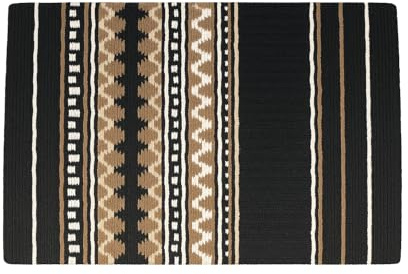 Western Show Saddle Pad/Blanket for Horses - Handmade Wool Saddle Blanket with New Zealand Design, Thick, Durable & Comfortable for Horse Riding m181 (36” L x 42” W x 1)