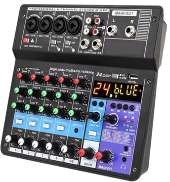 DJ-kontrollant, DJ-kontroller Mixer Ljud 6-vägs ljud Professionell utrustning Mixerbord Professionell bärbar video Konsumentelektronik
