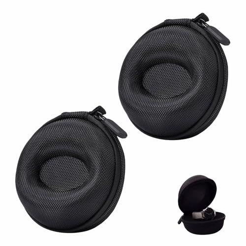 2 Pièces Boîte Montre Voyage Portable Montre Ronde Étui de Rangement Boîte à Montres Étanche pour Montres-Bracelets Et Montres Intelligentes
