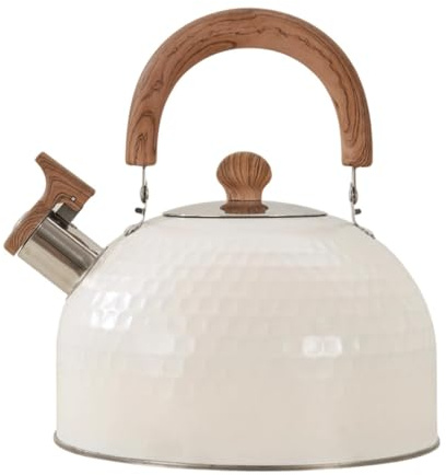 MotiveTech Hervidor Eléctrico de Acero Inoxidable con Silbato para Cocina, con Mango Ergonómico, Silbido Fuerte, Calentamiento Rápido Y Construcción Robusta, 3l