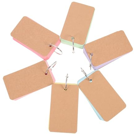 Artibetter 6 Blocchi Note Tascabili 50 Fogli Ciascuno, Blocco Note Portatile per Scrivere, Libro di Appunti per Agenda e Pianificatore Orari, Carta Resistente per Scuola, Ufficio e Uso
