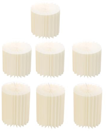 7 stycken blomstativ för bröllop, kartong, blomstativ, vikbart blomställ, dekorativ pelare med PVC-plattor, för bordsdekoration, cupcake, tårtbord (30 x 40/30 x 30 cm)