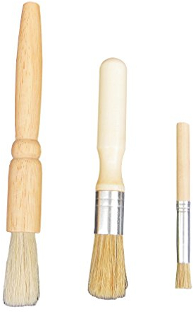 Spazzola per la pulizia del macinino da caffè Set 3 pezzi (7.3 -5.7 -4 ), Detergente per granella di chicchi di caffè in polvere, cottura, cottura, spazzole per barbecue