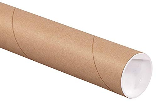 ProLine 3 x 60 Kraft Heavy-Duty Mailing Shipping Tubes with Caps (1 Tube)