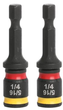 Malco C-RHEX MSHC 1/4 & 5/16 SAE 2-Pack, Cleanable, Reversible, Magnetic Impact Rated Hex Chuck Driver