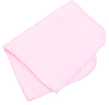 DOITOOL Tragbare Wickelunterlage für Babys, waschbar, Baumwolle, wasserdicht, rutschfest, für Reisen, Wickeltasche, Rosa